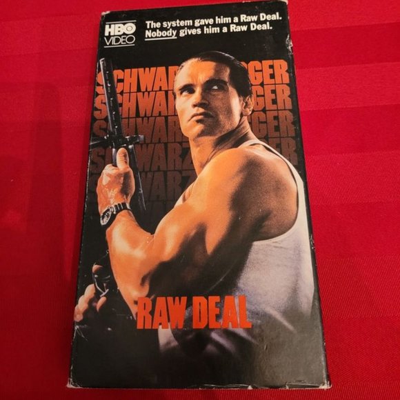 VINTAGE 1986 V.H.S. COPY OF RAW DEAL!!! - Picture 1 of 4